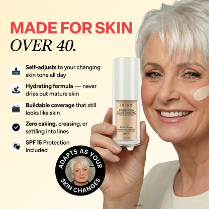 Color changing foundation